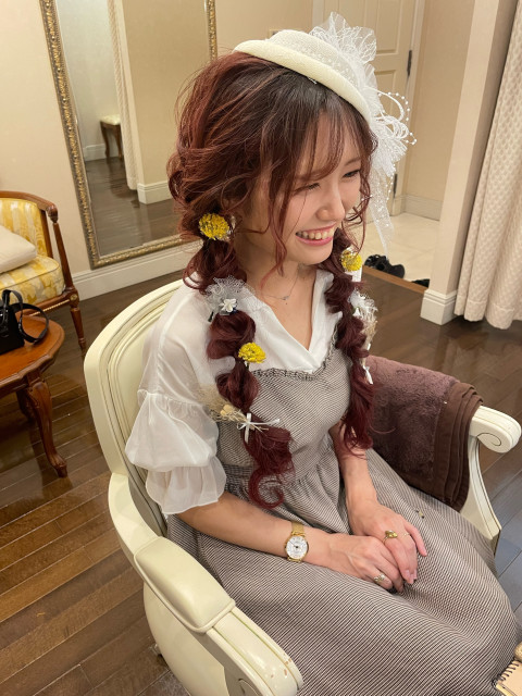 ちむさんのヘアメイクの写真