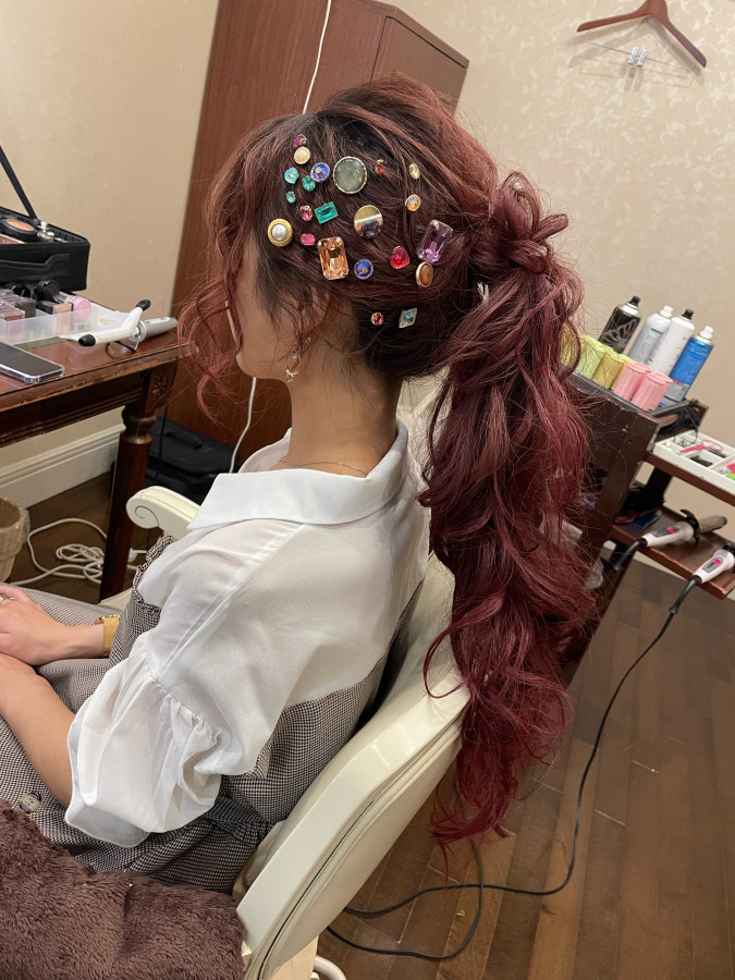 ちむさんのヘアメイクの写真