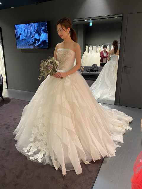 maiさんのウエディングドレスの写真