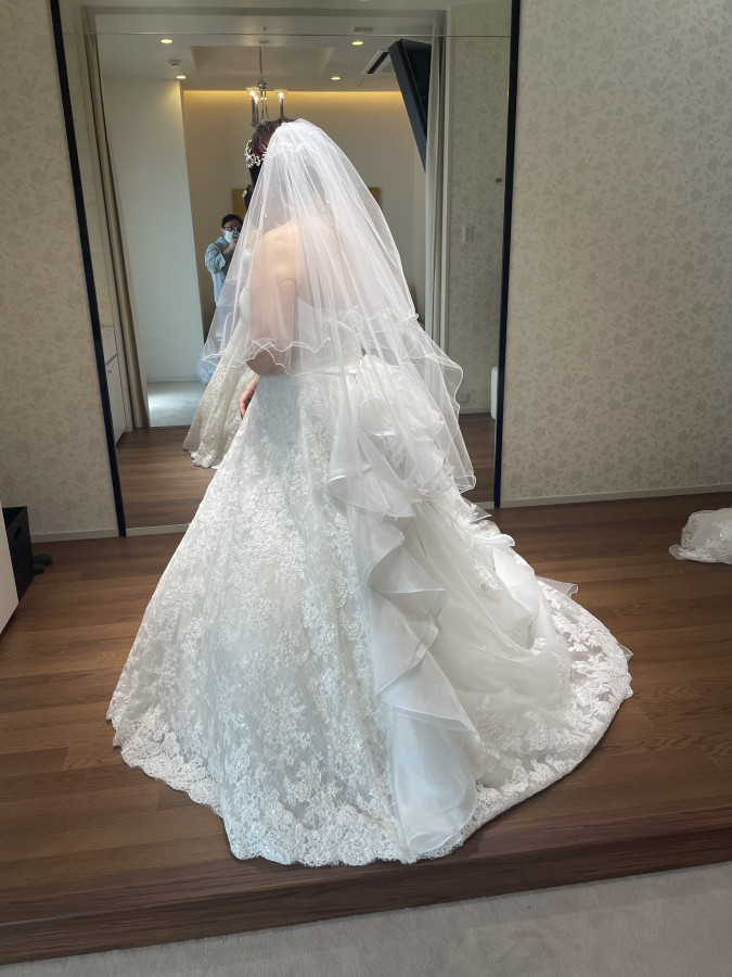 たぬきさんのウエディングドレスの写真