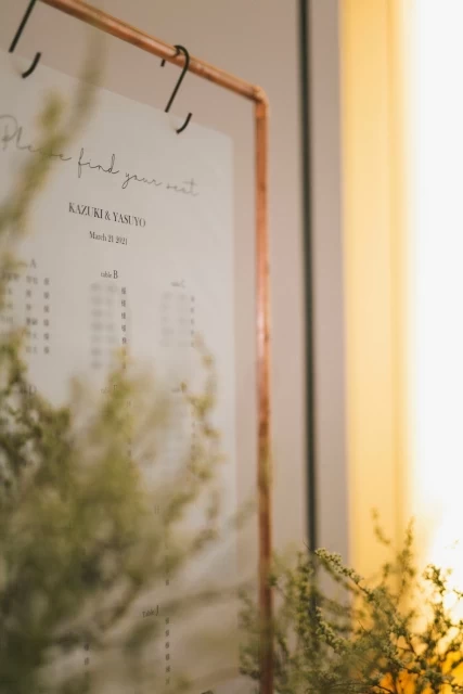 yayoさんのシーティングチャートの写真