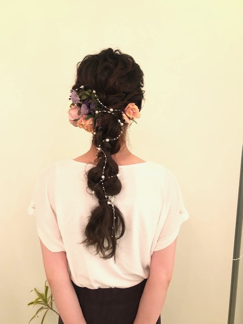 うりぼうさんのヘアメイクの写真