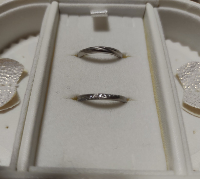 Eさんの結婚指輪の写真