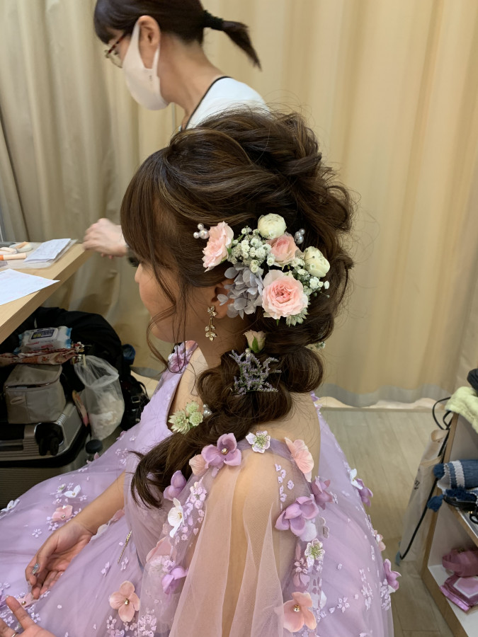 むぎちゃんさんのヘアメイクの写真