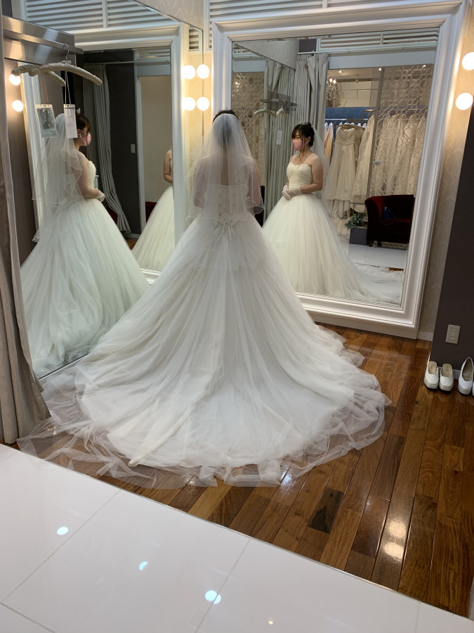 あーこさんのウエディングドレスの写真