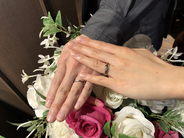 ゆーさんの結婚指輪の写真