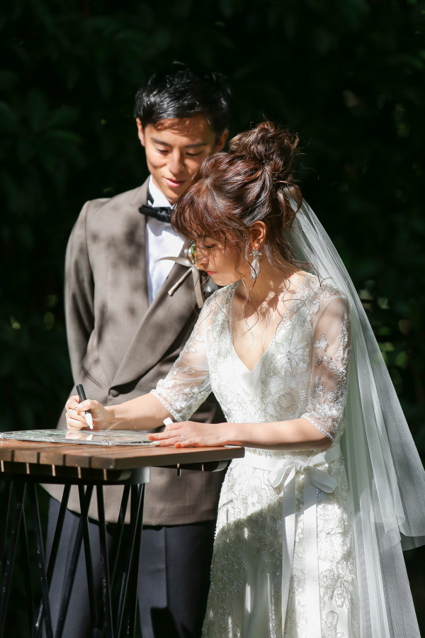 みーさんの結婚証明書の写真