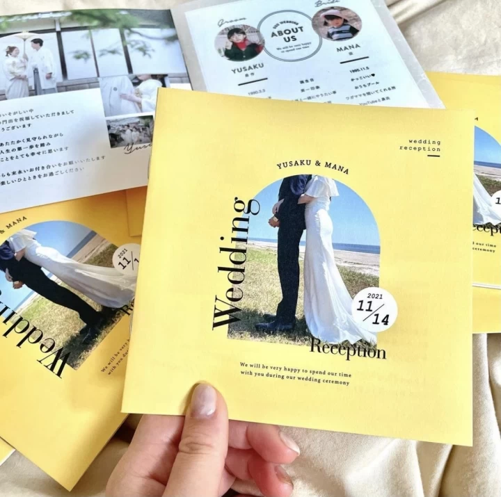 manaさんの席次表・メニュー表の写真