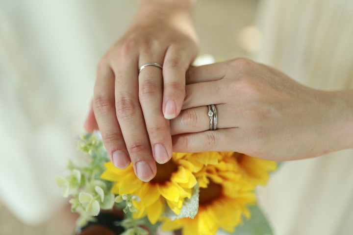 うまさんの結婚指輪の写真