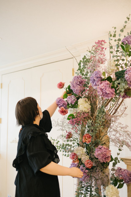 サヤカさんの装花の写真