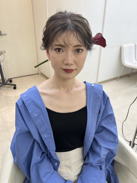 ぴーたんさんのヘアメイクの写真