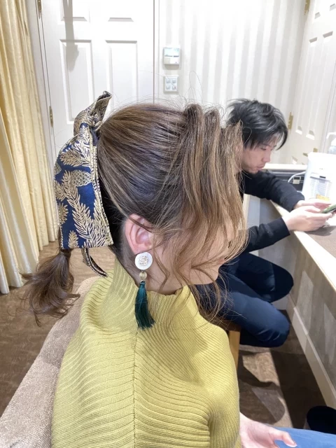 こなきさんのヘアメイクの写真