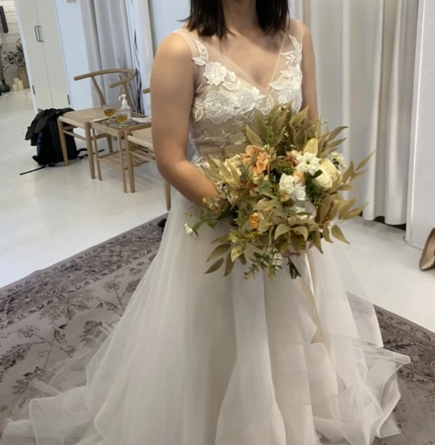 まるもさんのウエディングドレスの写真