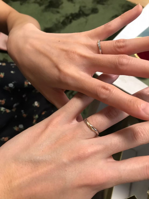 テディベアさんの結婚指輪の写真