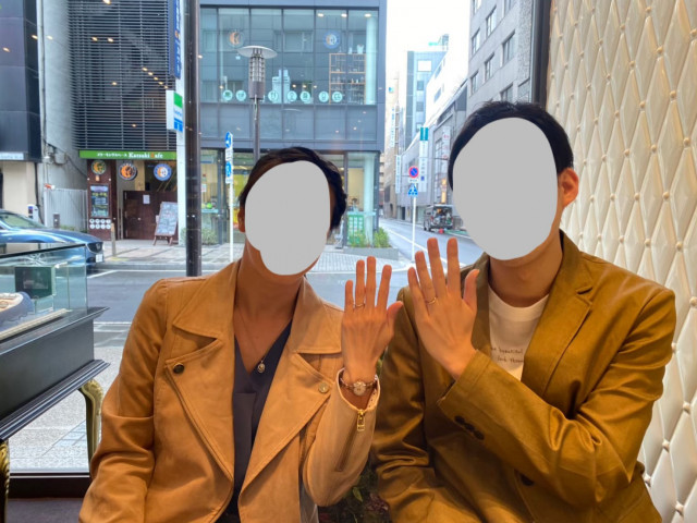 テディベアさんの結婚指輪の写真