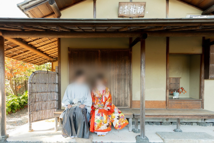 美女と野獣さんの前撮りの写真