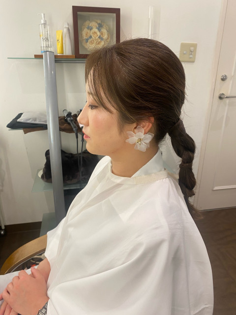 アヤさんのヘアメイクの写真