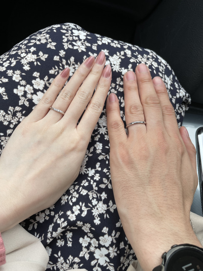 りんさんの結婚指輪の写真