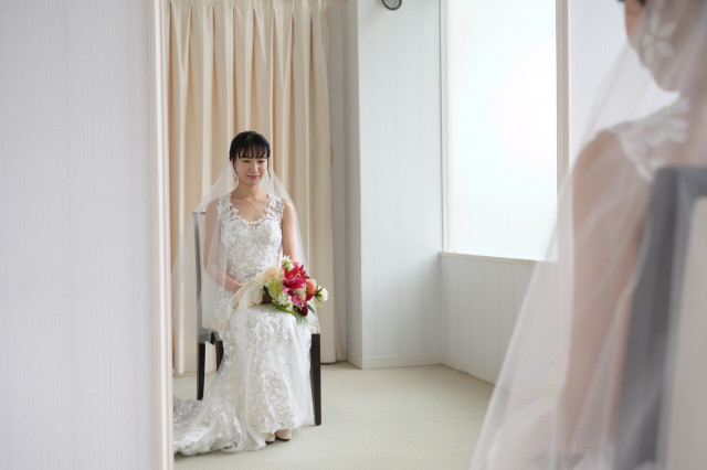 mihoさんのウエディングドレスの写真
