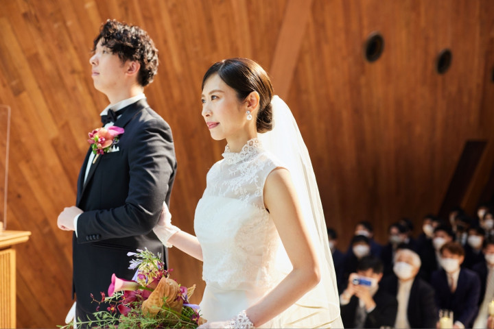 本当に素敵なんです！ 結婚式にも！ストール、共布マスク付き！-