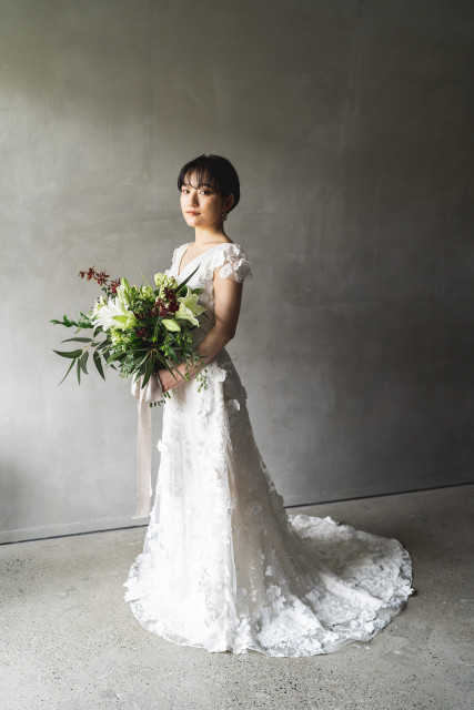 美咲さんのウエディングドレスの写真