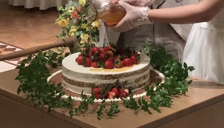おすずさんのウエディングケーキの写真