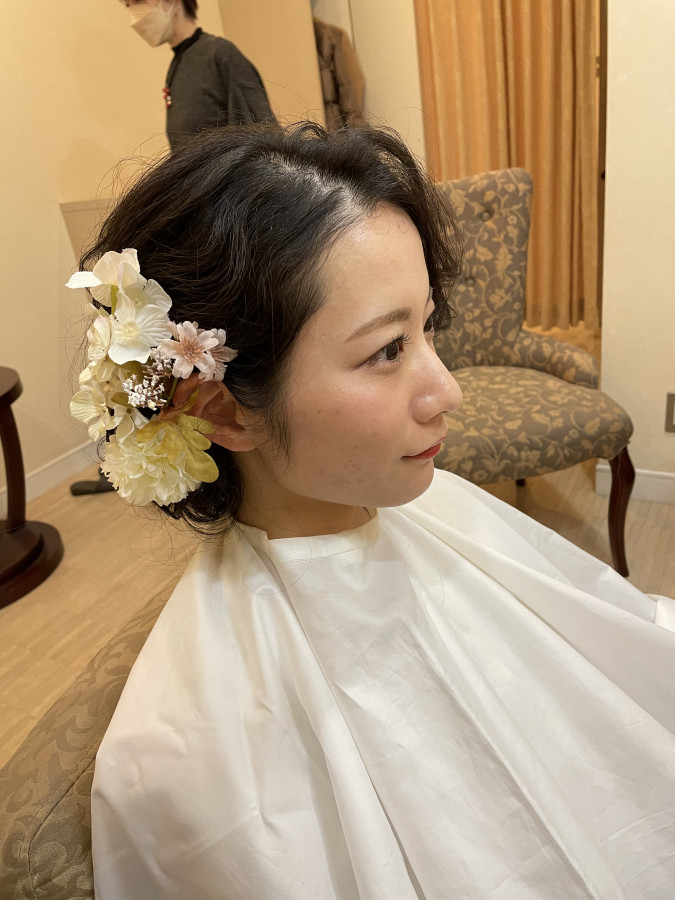 りささんのヘアメイクの写真