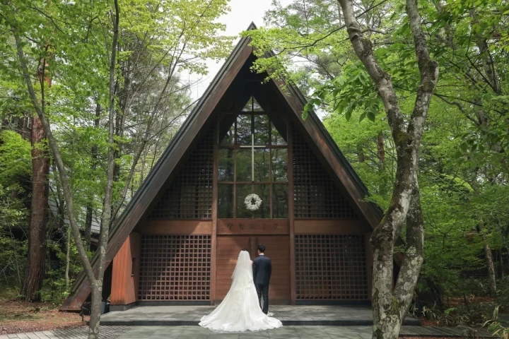石の教会 ホテルブレストンコート 結婚式 新郎小物セット - ウェディング