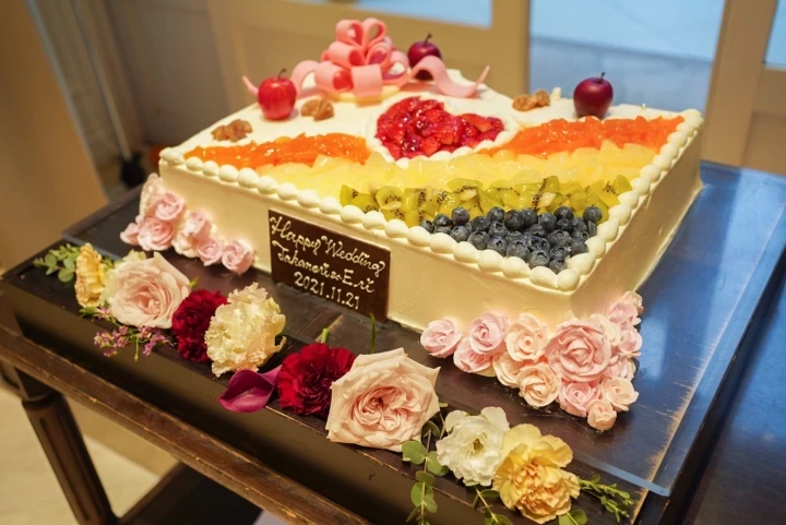 まいまいさんのウエディングケーキの写真