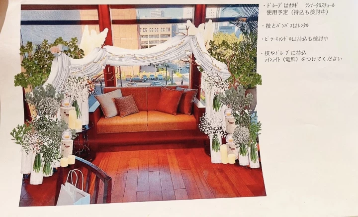 Nobuさんの装花の写真