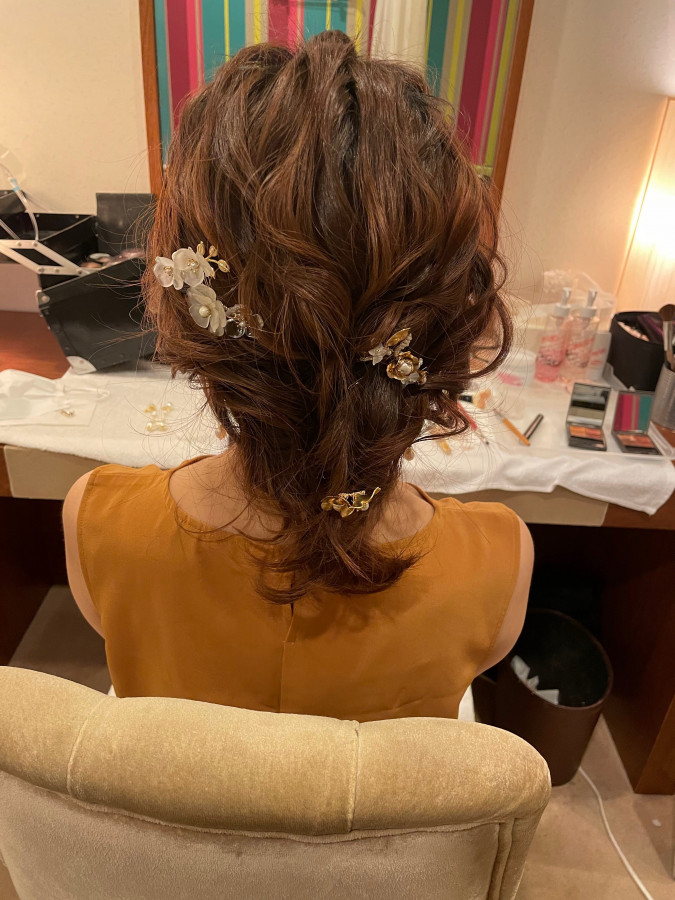 たおみさんのヘアメイクの写真