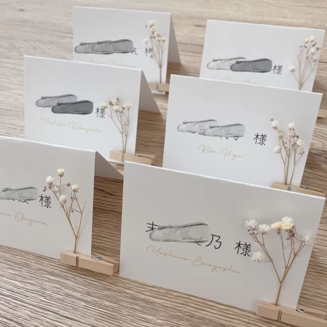 sayaさんの席札の写真