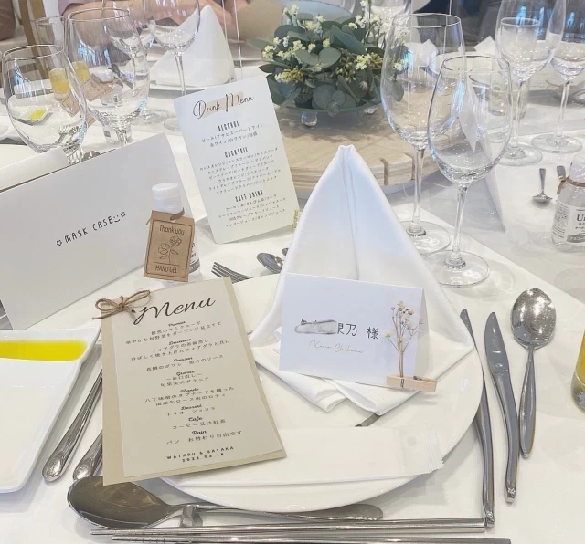 sayaさんの席次表・メニュー表の写真