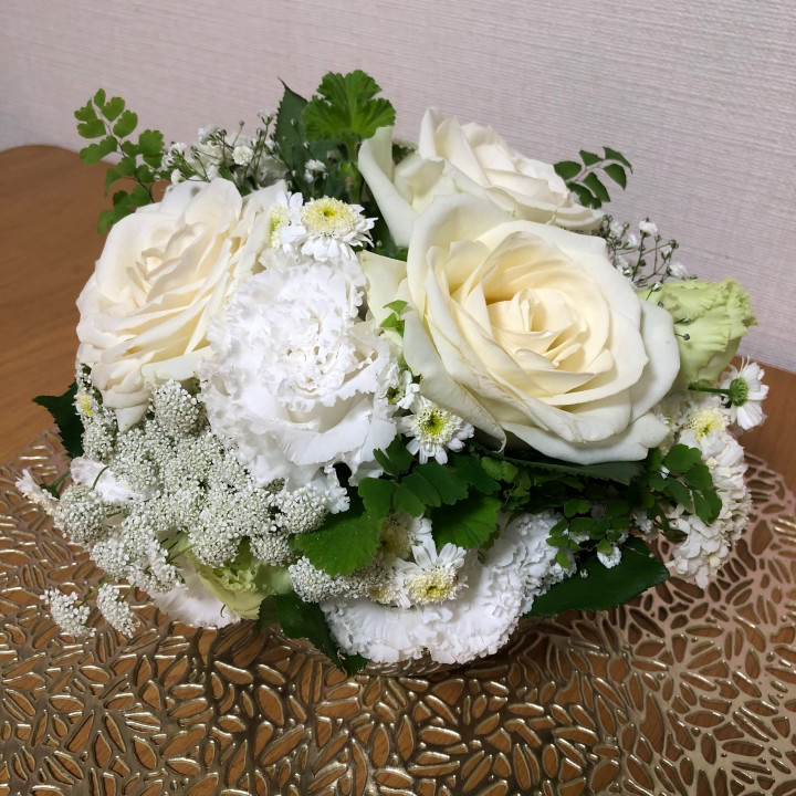 いぬさんの装花の写真