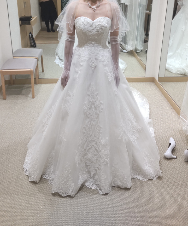 ちきんさんのウエディングドレスの写真