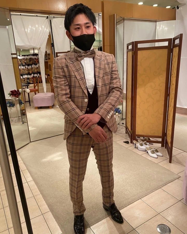 なつさんの新郎衣装の写真