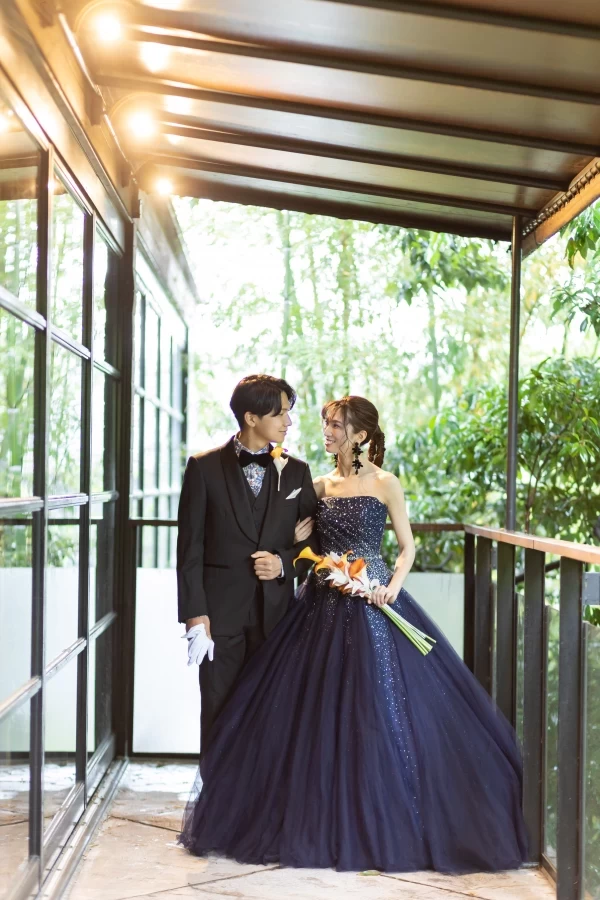 アーバンブランシュ　カラードレス　ネイビー　S THE URBAN BLANCHE ネイビー S カラードレス