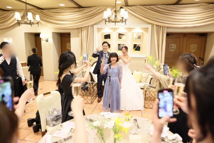 親子3人での結婚式は沢山の笑顔と涙で溢れる幸せな1日でした