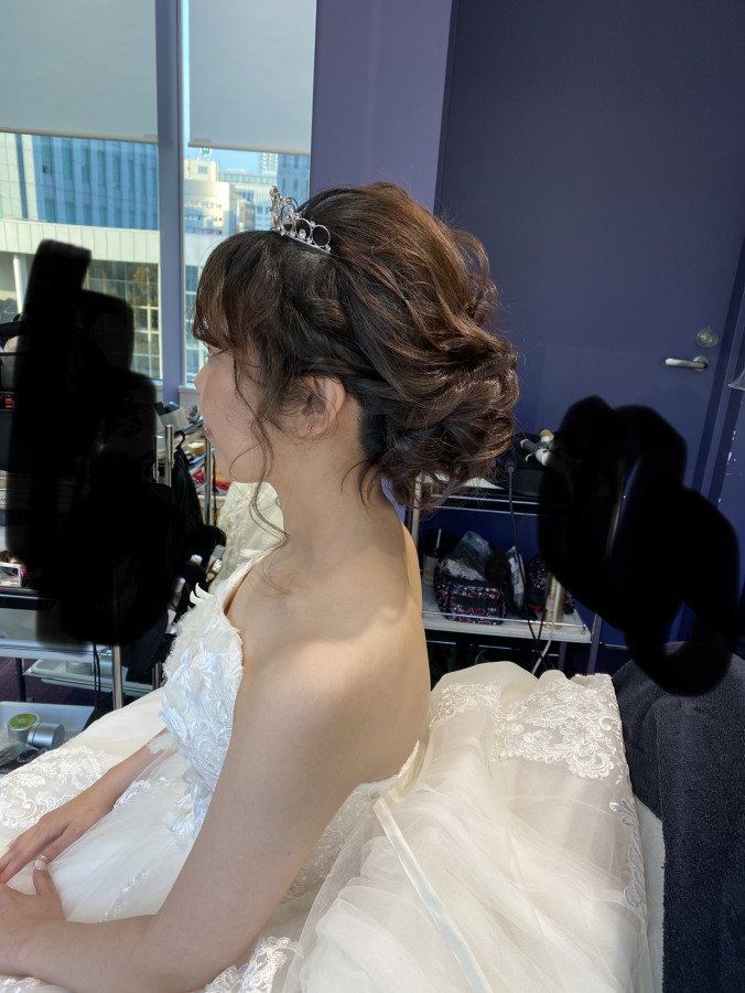 くあさんのヘアメイクの写真