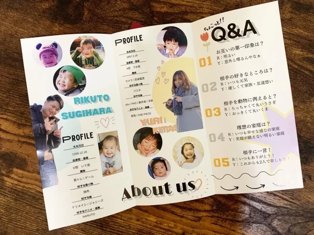 ayaさんの席次表・メニュー表の写真