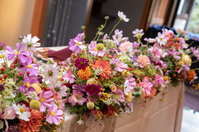 コスモスさんの装花の写真