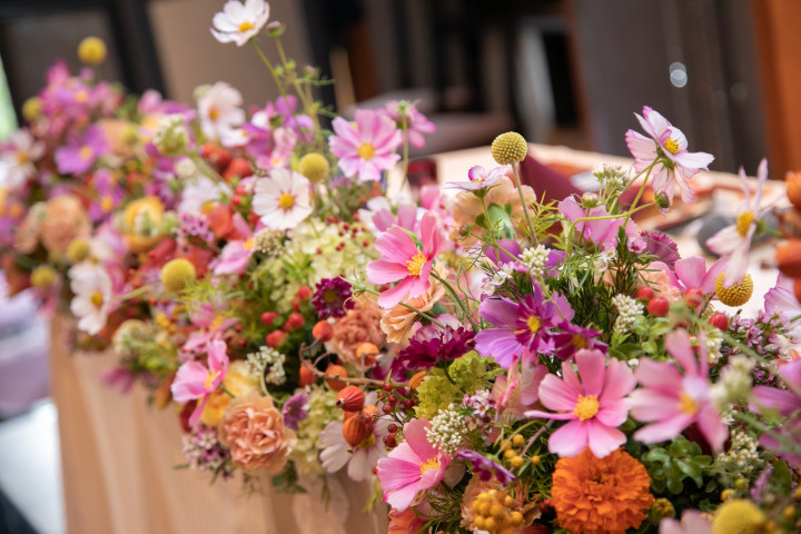 コスモスさんの装花の写真