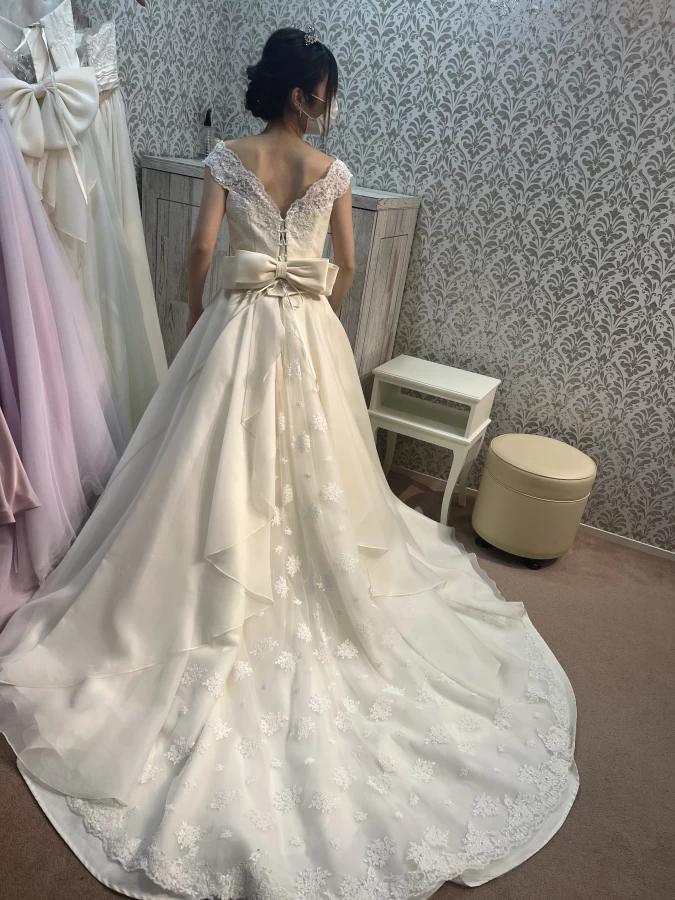 ぽんさんのウエディングドレスの写真