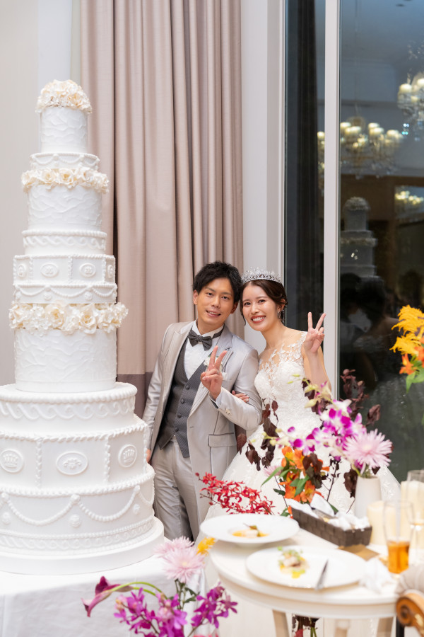 ひなさんのウエディングケーキの写真