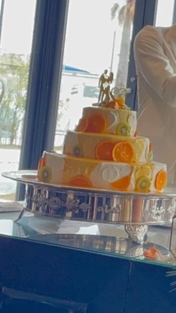 ＾＾さんのウエディングケーキの写真