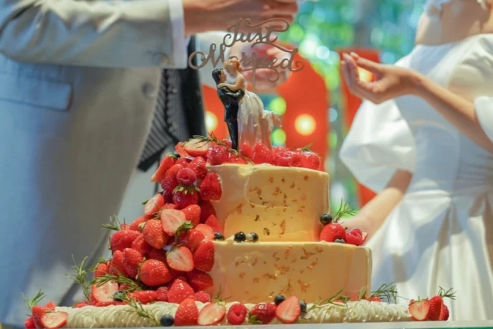 mapleさんのウエディングケーキの写真