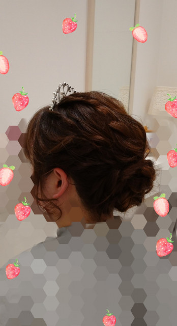 瑠華さんのヘアメイクの写真