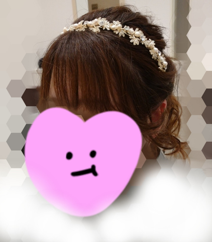 瑠華さんのヘアメイクの写真