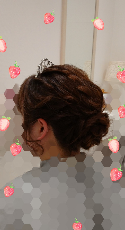 瑠華さんのヘアメイクの写真