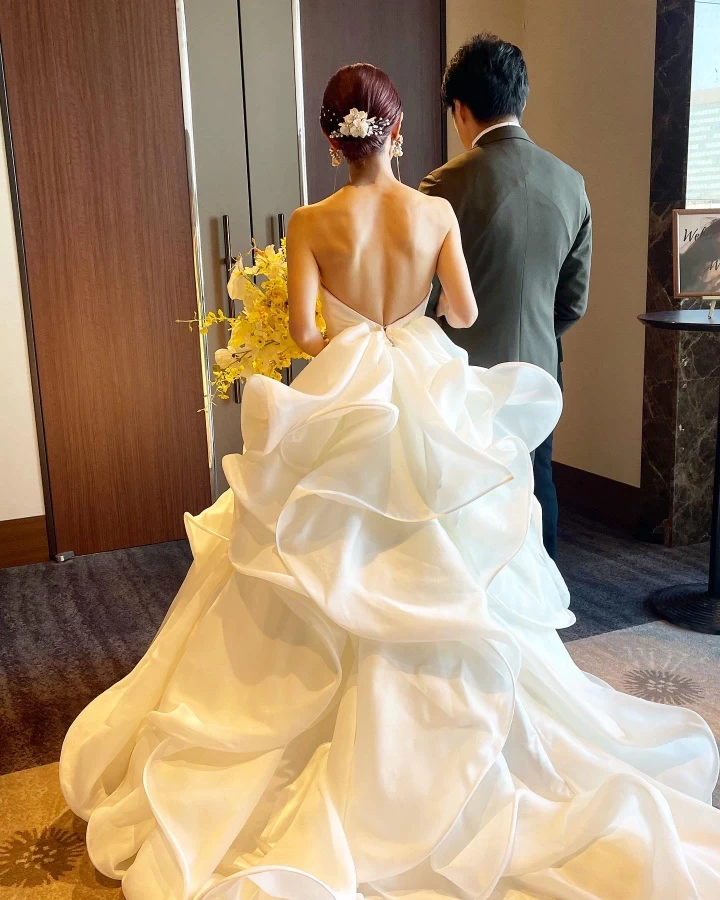 ねぎさんのウエディングドレスの写真